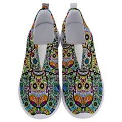 Sugar Skulls Pattern No Lace Lightweight Shoes by ExtraGoodSauce