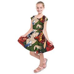 Geisha Kids  Short Sleeve Dress by UniqueandCustomGifts