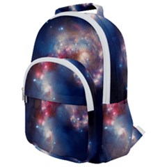 Galaxy Rounded Multi Pocket Backpack by ExtraAwesomeSauce