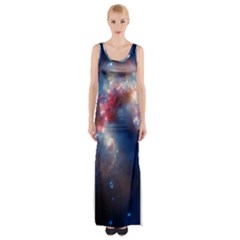 Galaxy Thigh Split Maxi Dress by ExtraAwesomeSauce