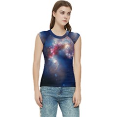 Galaxy Women s Raglan Cap Sleeve Tee by ExtraGoodSauce