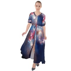 Galaxy Waist Tie Boho Maxi Dress by ExtraGoodSauce