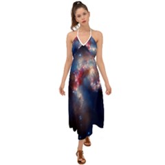 Galaxy Halter Tie Back Dress  by ExtraGoodSauce