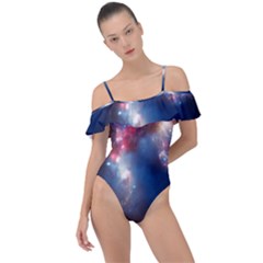 Galaxy Frill Detail One Piece Swimsuit