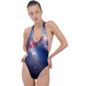 Galaxy Backless Halter One Piece Swimsuit View1