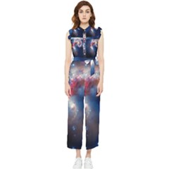 Galaxy Women s Frill Top Jumpsuit by ExtraGoodSauce