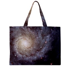 Spiral Galaxy Zipper Mini Tote Bag by ExtraGoodSauce