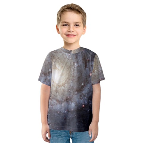 Spiral Galaxy Kids  Sport Mesh Tee by ExtraGoodSauce