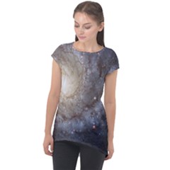 Spiral Galaxy Cap Sleeve High Low Top by ExtraGoodSauce