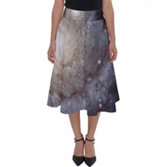 Spiral Galaxy Perfect Length Midi Skirt by ExtraGoodSauce