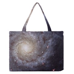 Spiral Galaxy Zipper Medium Tote Bag by ExtraGoodSauce