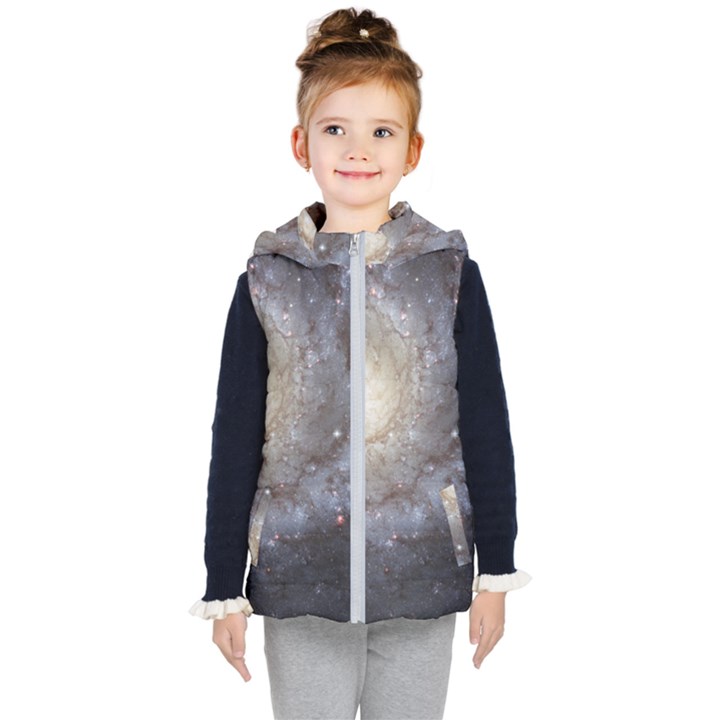 Spiral Galaxy Kids  Hooded Puffer Vest