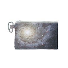 Spiral Galaxy Canvas Cosmetic Bag (small) by ExtraGoodSauce