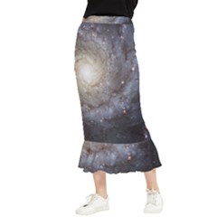 Spiral Galaxy Maxi Fishtail Chiffon Skirt by ExtraGoodSauce