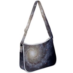 Spiral Galaxy Zip Up Shoulder Bag by ExtraAwesomeSauce