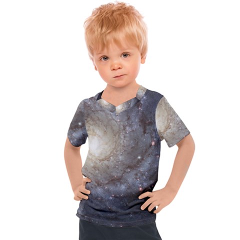 Spiral Galaxy Kids  Sports Tee by ExtraGoodSauce