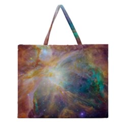 Colorful Galaxy Zipper Large Tote Bag by ExtraGoodSauce