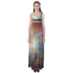 Colorful Galaxy Empire Waist Maxi Dress by ExtraAwesomeSauce