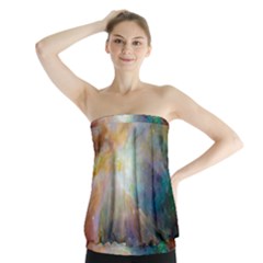 Colorful Galaxy Strapless Top by ExtraAwesomeSauce