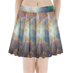 Colorful Galaxy Pleated Mini Skirt by ExtraGoodSauce