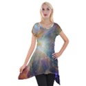 Colorful Galaxy Short Sleeve Side Drop Tunic View1