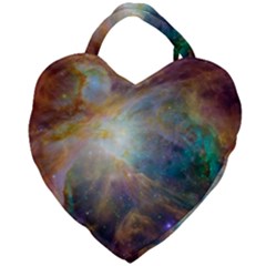 Colorful Galaxy Giant Heart Shaped Tote by ExtraGoodSauce