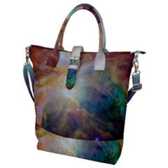 Colorful Galaxy Buckle Top Tote Bag by ExtraGoodSauce