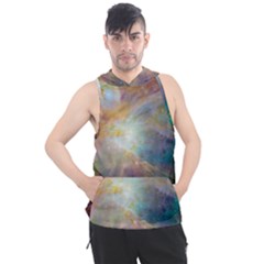 Colorful Galaxy Men s Sleeveless Hoodie by ExtraGoodSauce