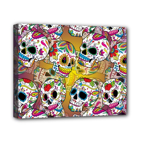 Sugar Skulls Canvas 10  X 8  (stretched) by ExtraAwesomeSauce