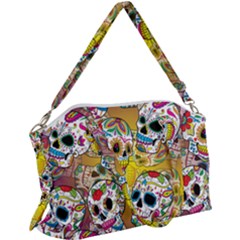 Sugar Skulls Canvas Crossbody Bag by ExtraGoodSauce