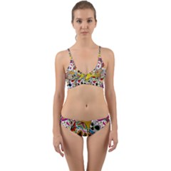 Sugar Skulls Wrap Around Bikini Set by ExtraGoodSauce