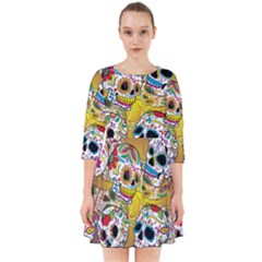 Sugar Skulls Smock Dress by ExtraAwesomeSauce