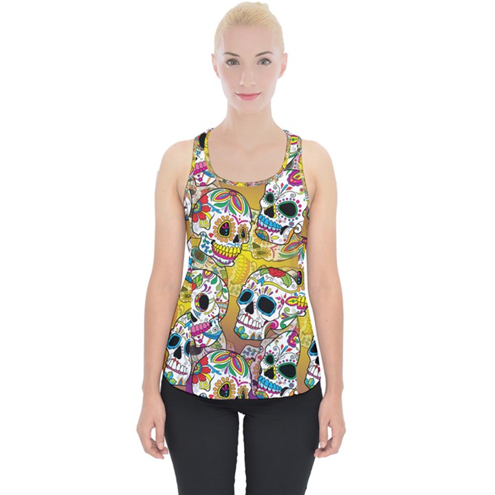 Sugar Skulls Piece Up Tank Top