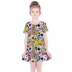 Sugar Skulls Kids  Simple Cotton Dress by ExtraGoodSauce