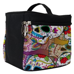 Sugar Skulls Make Up Travel Bag (small) by ExtraGoodSauce