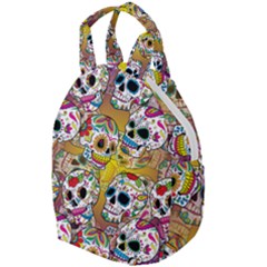 Sugar Skulls Travel Backpacks by ExtraGoodSauce