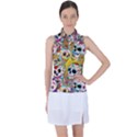 Sugar Skulls Women s Sleeveless Polo Tee View1