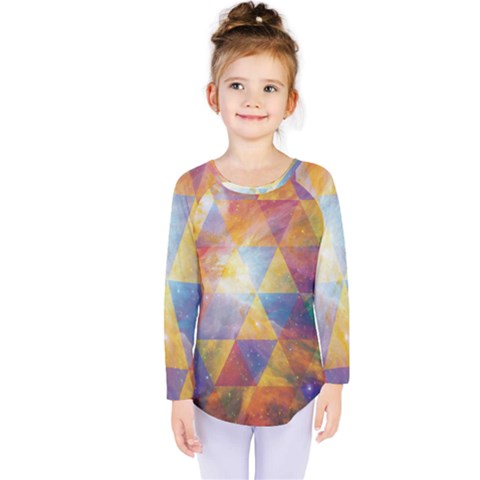 Space Design Kids  Long Sleeve Tee by ExtraGoodSauce