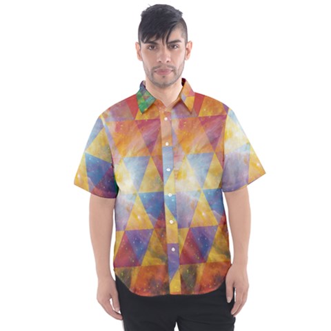 Space Design Men s Short Sleeve Shirt by ExtraAwesomeSauce