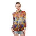 Space Design Long Sleeve Chiffon Shirt View1