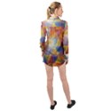 Space Design Long Sleeve Chiffon Shirt View2