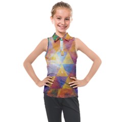 Space Design Kids  Sleeveless Polo Tee