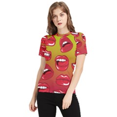 Hot Lips Women s Short Sleeve Rash Guard by ExtraGoodSauce