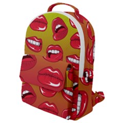 Hot Lips Flap Pocket Backpack (small) by ExtraGoodSauce