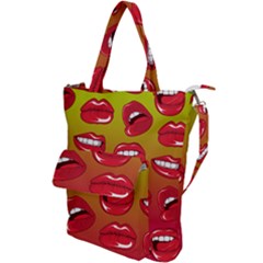 Hot Lips Shoulder Tote Bag