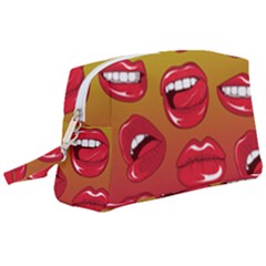 Hot Lips Wristlet Pouch Bag (large) by ExtraGoodSauce