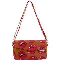 Hot Lips Removable Strap Clutch Bag by ExtraGoodSauce