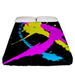 Splatter Splatter Fitted Sheet (california King Size)