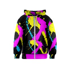 Splatter Splatter Kids  Zipper Hoodie by ExtraGoodSauce