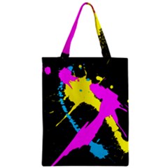 Splatter Splatter Zipper Classic Tote Bag